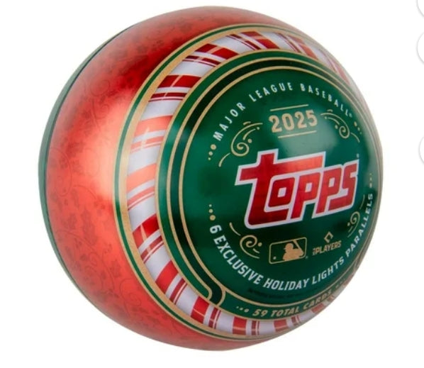 2025 Topps Holiday Baseball Tin