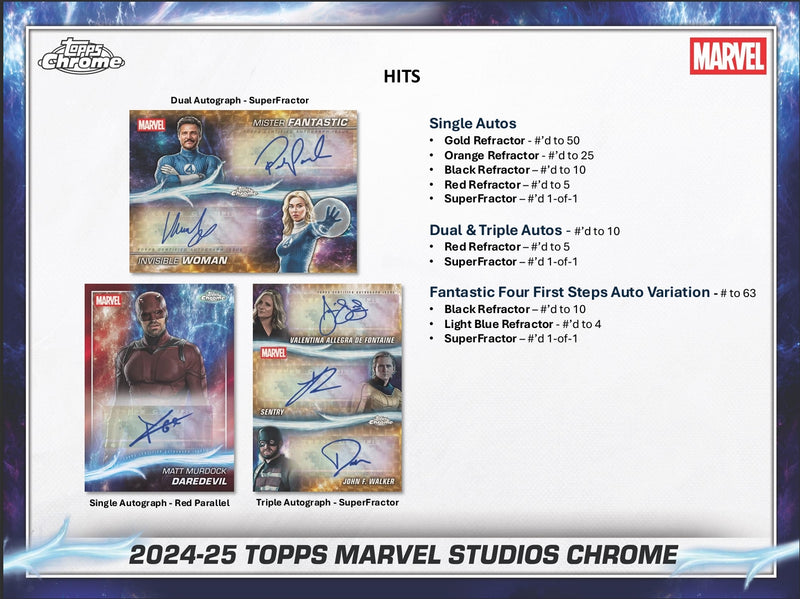 2024/25 Topps Marvel Studios Chrome Hobby Box