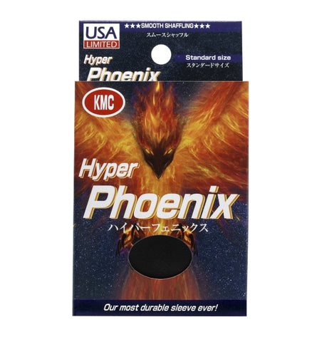 KMC Hyper Phoenix Black Matte Sleeves (100ct)