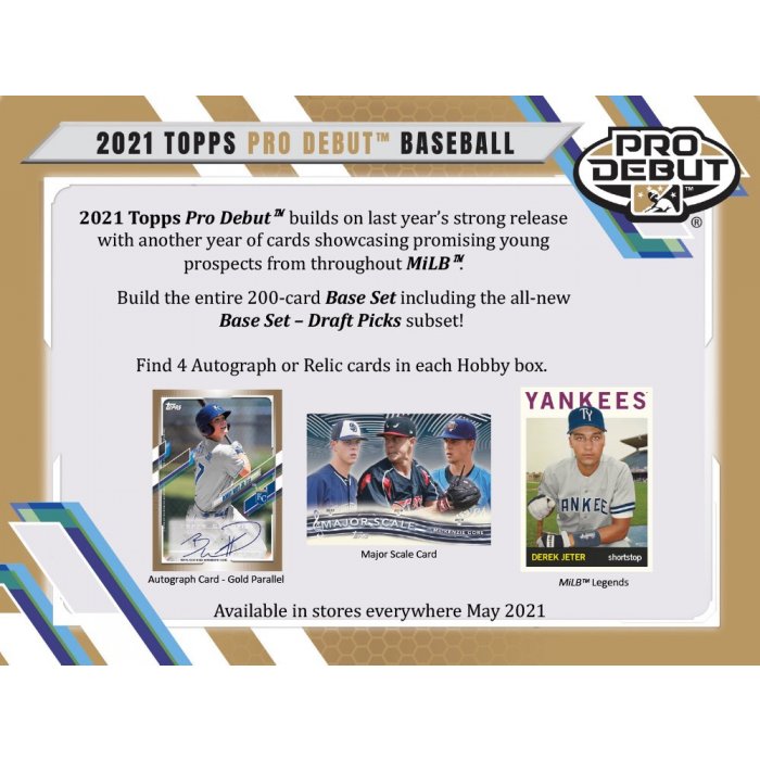 2021 Pro Debut Baseball Hobby Box
