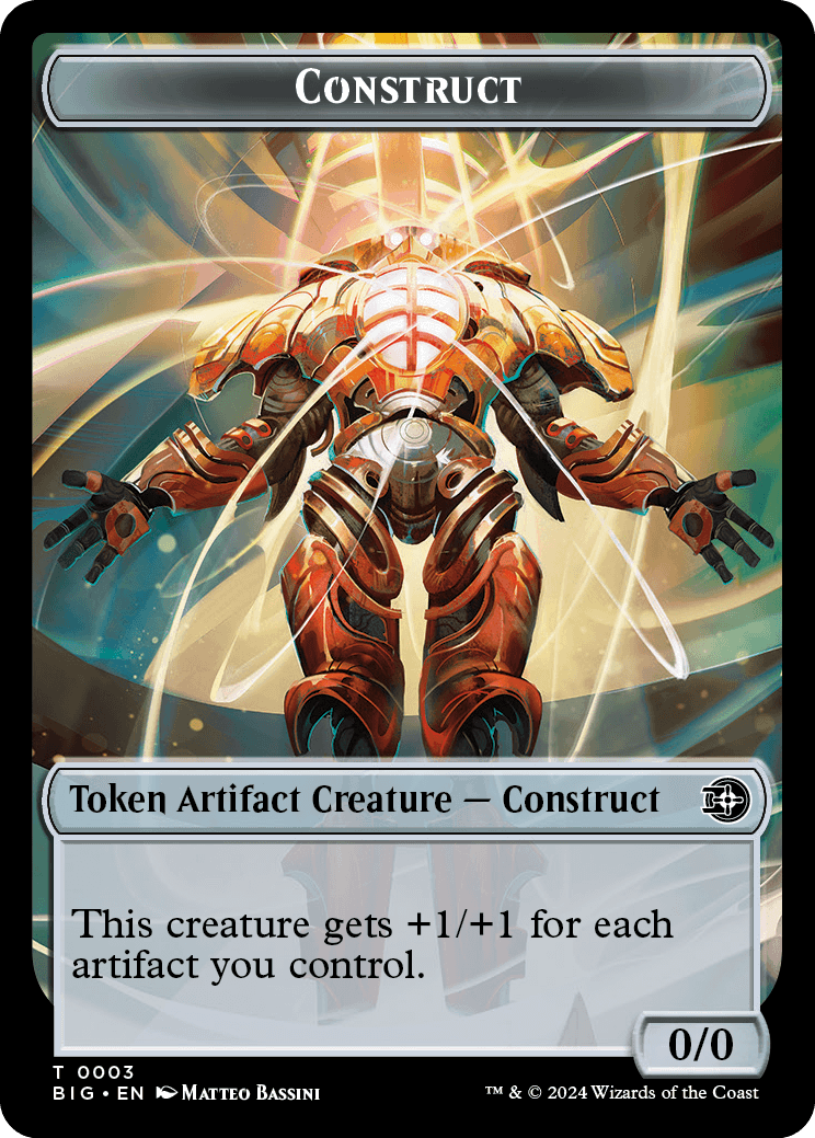 Construct // Plot Double-Sided Token [Outlaws of Thunder Junction Toke Construct // Plot Double-Sided Token [Outlaws of Thunder Junction Toke