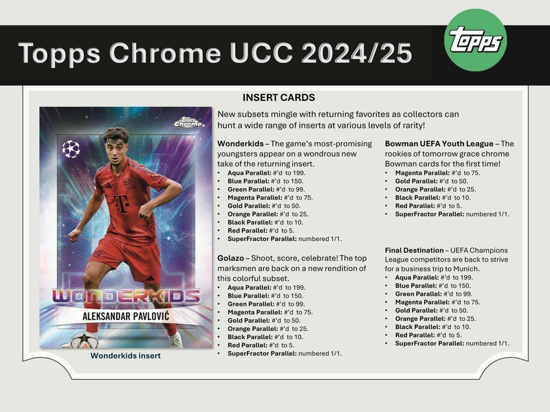 MONEYBALL MONDAY 2024/25 Topps Chrome UEFA Club Competitions Soccer Hobby Box PERSONAL BREAK