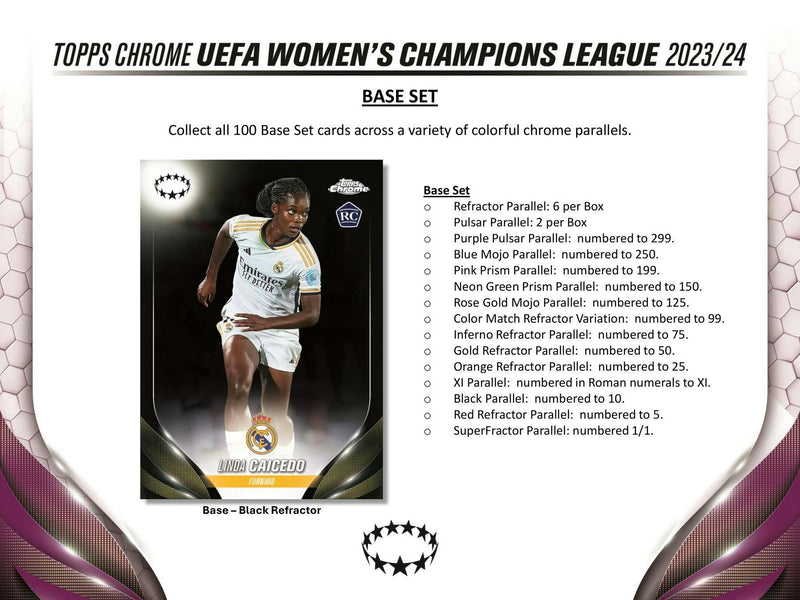 2023/24 Topps Chrome UEFA Women's Champions League Soccer Hobby Box