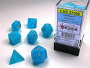 Luminary Polyhedral 7-Die Set - Sky/Silver