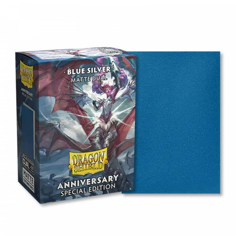 Dragon Shield Black Matte Blue/Silver (100 ct)