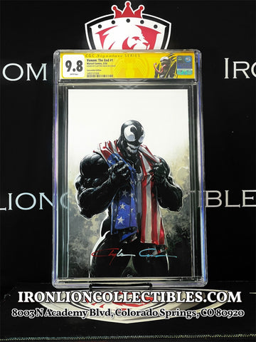 Venom: The End #1 Signed by Clayton Crain (CGC 9.8)(Custom Label)