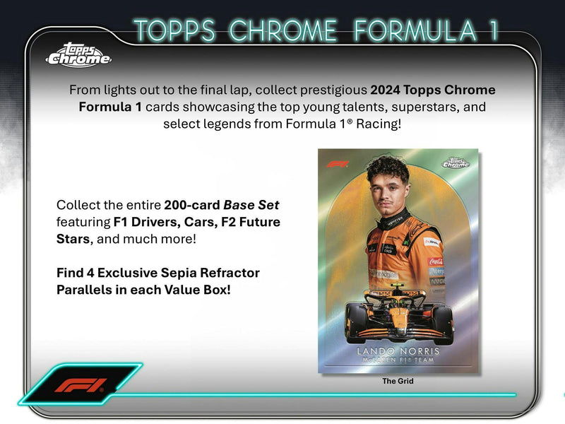 2024 Topps Chrome F1 Formula 1 6-Pack Blaster Box