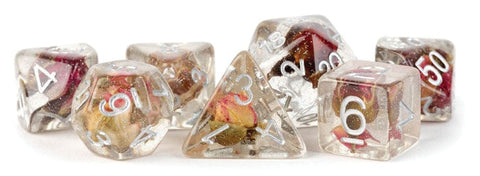 Rose Dice 16mm Resin Poly Dice Set