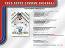 Sports - 2025 Topps Chrome Baseball Hobby Box