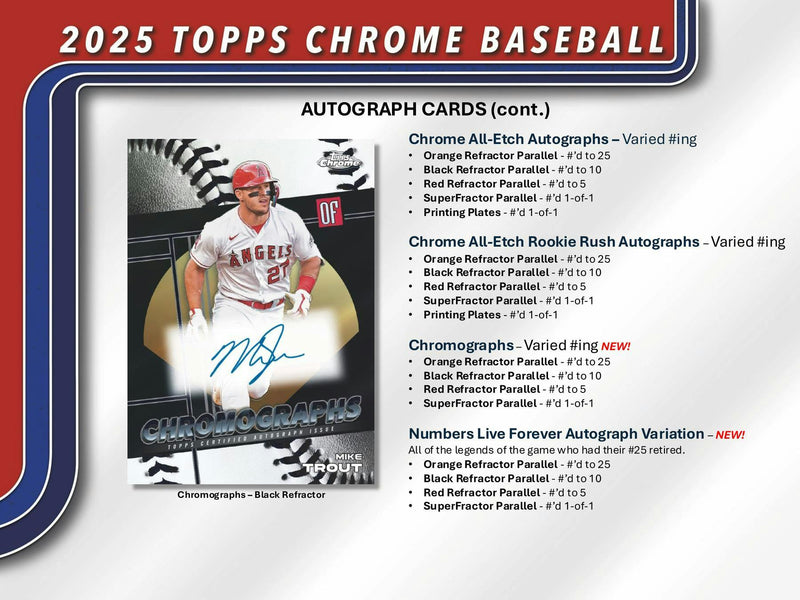 2025 Topps Chrome Baseball 7-Pack Blaster Box PERSONAL BREAK
