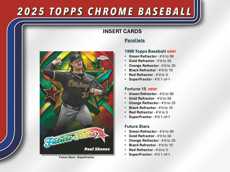 2025 Topps Chrome Baseball 7-Pack Blaster Box PERSONAL BREAK