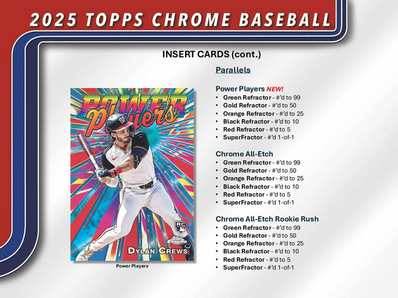 2025 Topps Chrome Baseball 7-Pack Blaster Box PERSONAL BREAK