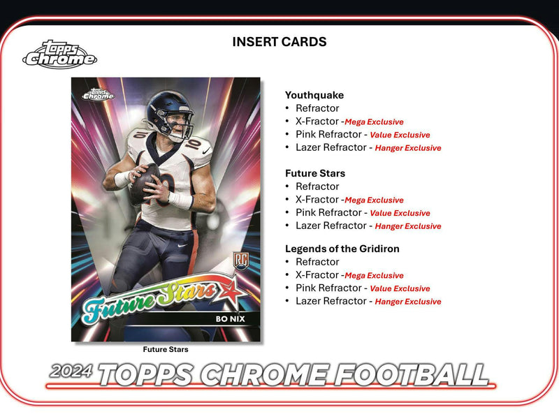 2024 Topps Chrome Football Mega Box