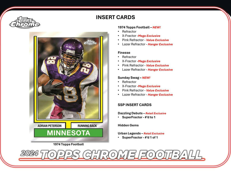 2024 Topps Chrome Football Mega Box