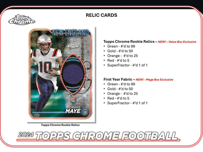 2024 Topps Chrome Football Mega Box