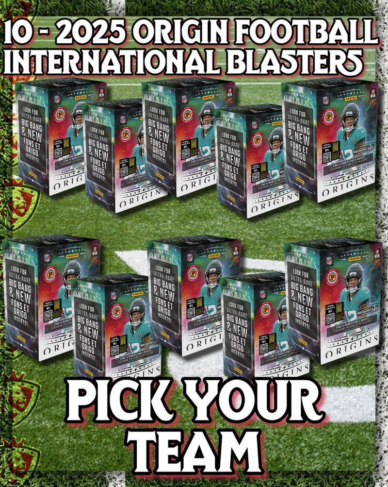 2025 Panini Origins Football International Blaster 10-Box Half Case