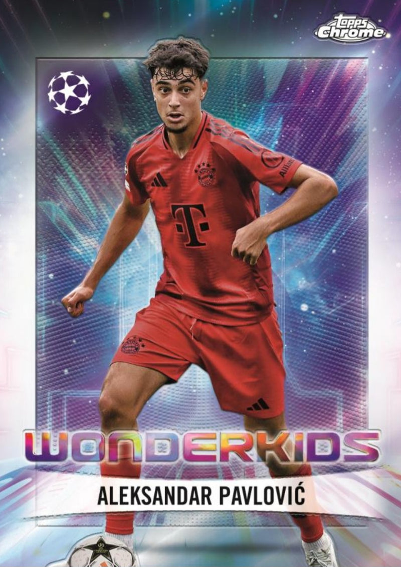 2024-25 Topps Chrome UEFA Club Competitions Jumbo 8-Box Full Case