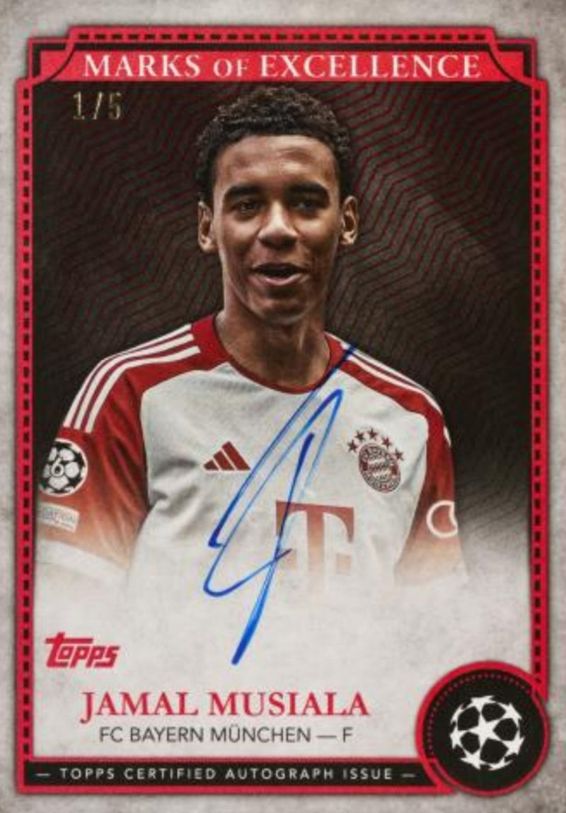 2024-25 Topps Chrome UEFA Club Competitions Jumbo 8-Box Full Case