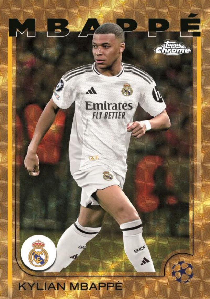 2024-25 Topps Chrome UEFA Club Competitions Jumbo 8-Box Full Case