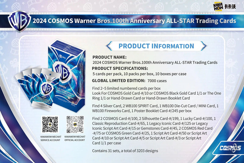 2024 KAKAWOW COSMOS Warner Bros.100th Anniversary ALL-STAR 10-Box Full Case