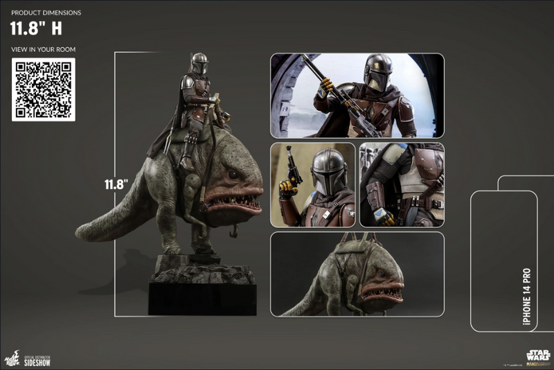Mandalorian™ & Blurrg™ Sixth Scale Figure Set by Hot Toys