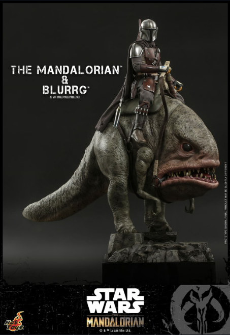 Mandalorian™ & Blurrg™ Sixth Scale Figure Set by Hot Toys