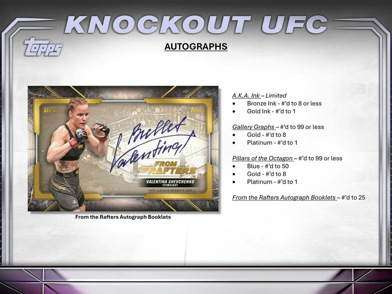 2024 Topps Knockout UFC Hobby Box