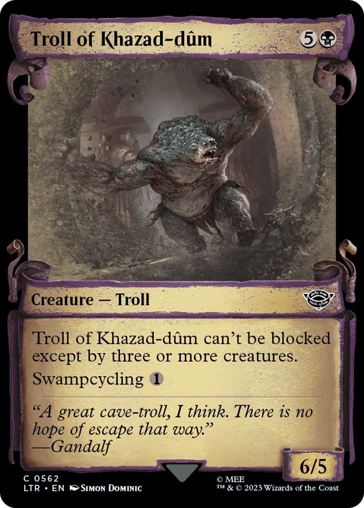 Troll of Khazad-dum [The Lord of the Rings: Tales of Middle-Earth Showcase Scrolls]