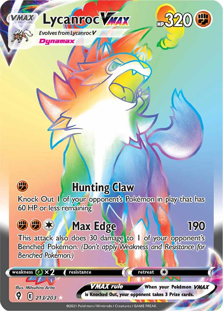 pokemon card lycanroc POKMON CARD GAME S7D 080/067 HR