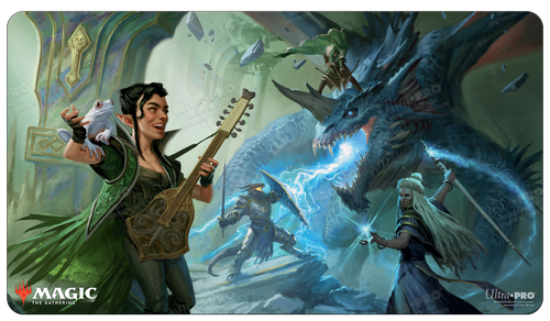 Ultra Pro - Adventures in the Forgotten Realms The Party Fighting Blue Dragon Standard Gaming Playmat for Magic: The Gathering