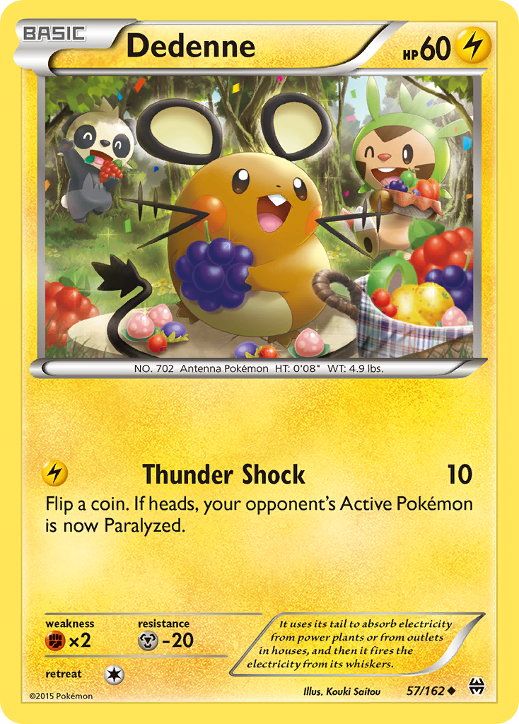 dedenne pokemon card Dedenne (57/162) [XY: BREAKthrough]