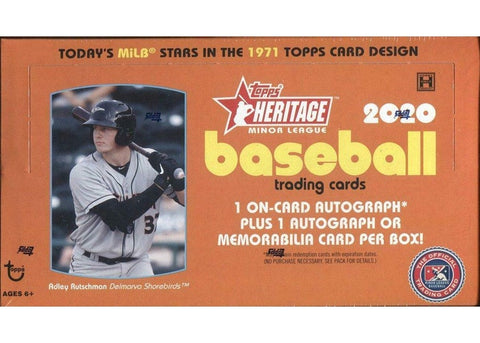 2020 Topps Heritage Minor League Baseball Hobby Box