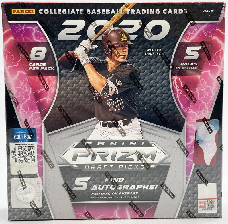 2020 Panini Prizm Collegiate Draft Picks Baseball Hobby Box