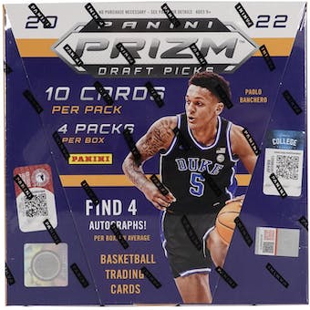 2022-23 Panini Prizm Draft Picks Basketball Hobby Box
