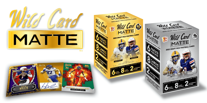2022 Wild Card Draft Picks Matte Football (Gold)(Hobby Mega Box)