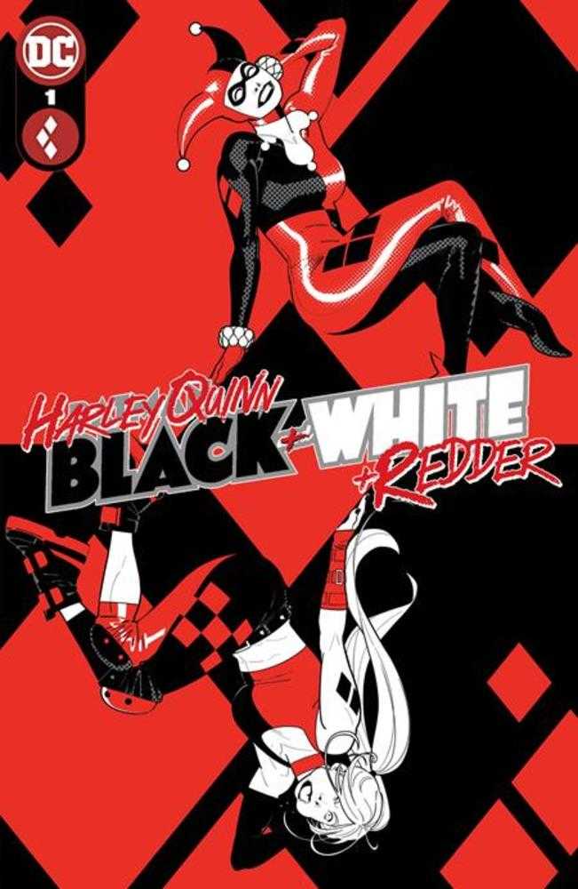 Harley Quinn Black White Redder