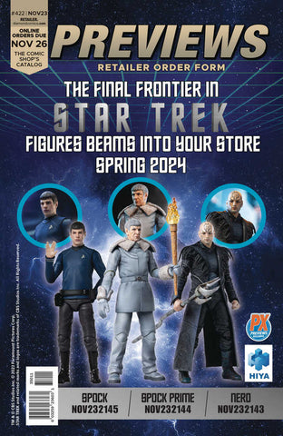 Previews #422 Nov 2023 Retailer Order Form Extras