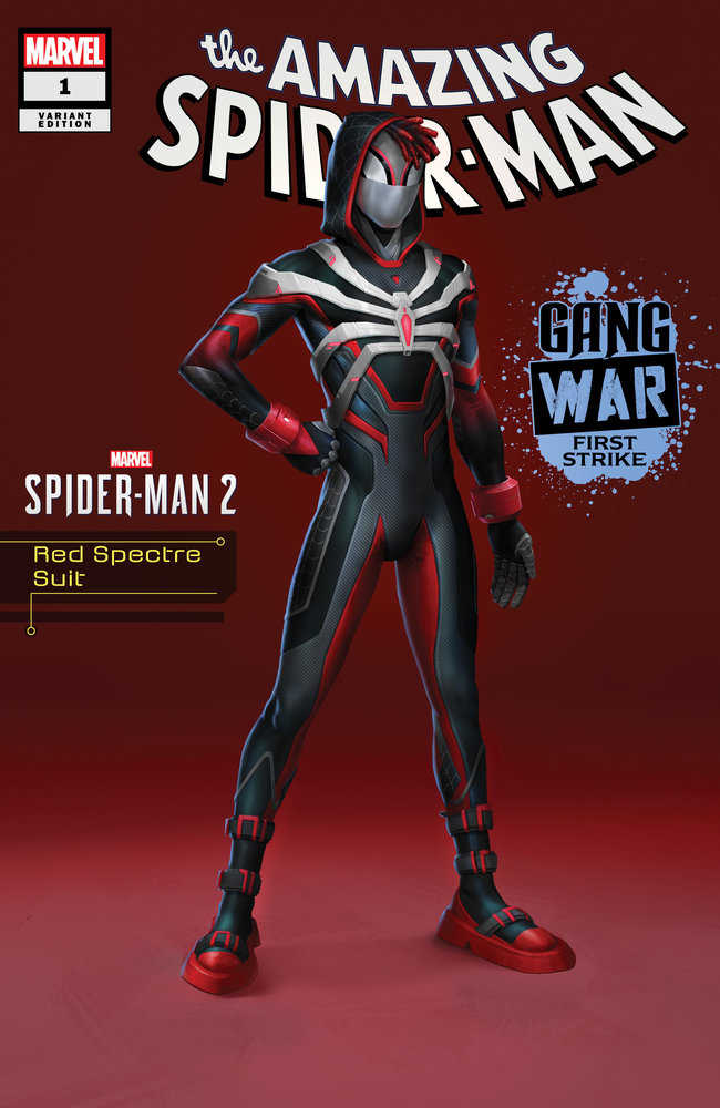 Amazing Spider-Man: Gang War First Strike 1 Red Spectre Suit Marvel'S Spider-Man 2 Variant [Gw]