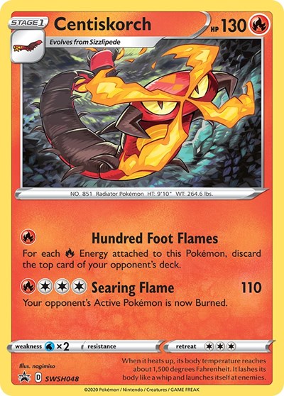 Centiskorch - SWSH048 [SWSH: Sword & Shield Promo Cards]