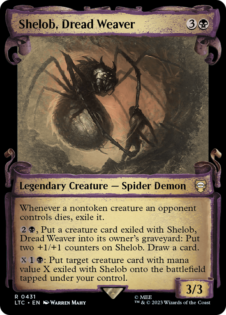 Shelob, Whose Lair Is Death - Ishkanah, Grafwidow (Borderless) [The Lord of the Rings: Tales of Middle-Earth Commander]