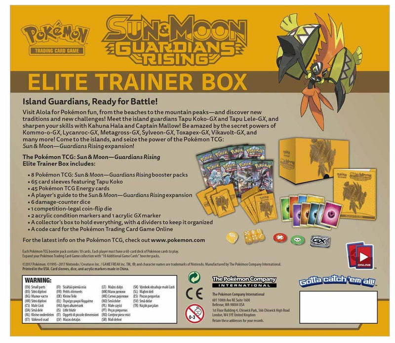 Sun & Moon: Guardians Rising - Elite Trainer Box