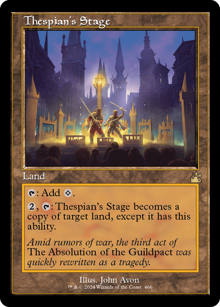 Thespian's Stage (Retro Frame) [Ravnica Remastered]
