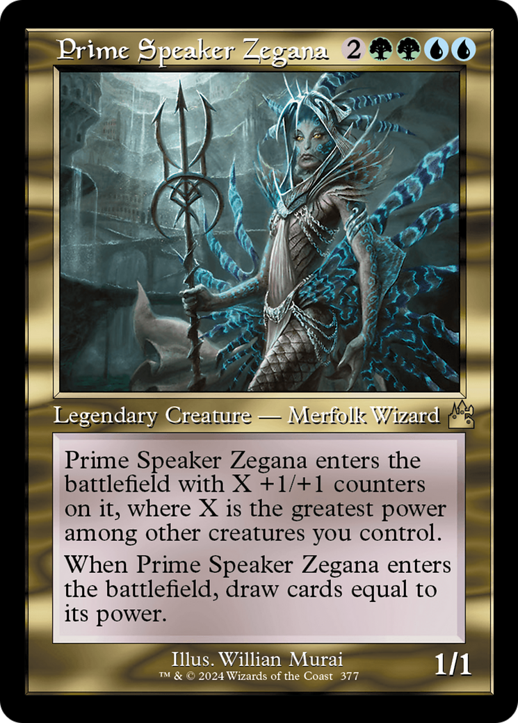 Prime Speaker Zegana (Retro Frame) [Ravnica Remastered]