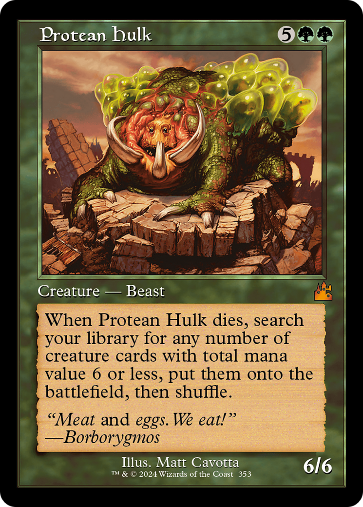 Protean Hulk (Retro Frame) [Ravnica Remastered]