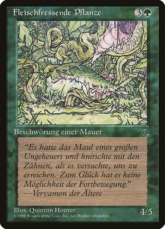 Carnivorous Plant (German) - "Fleischfressende Pflanze" [Renaissance]