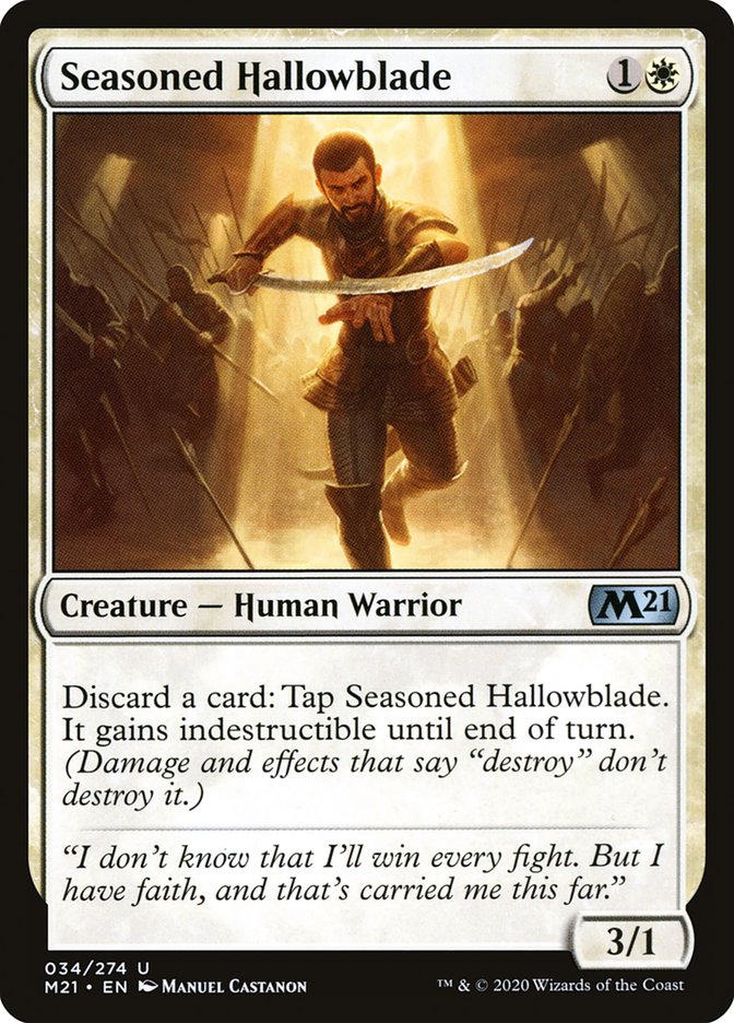 Seasoned Hallowblade [Core Set 2021]