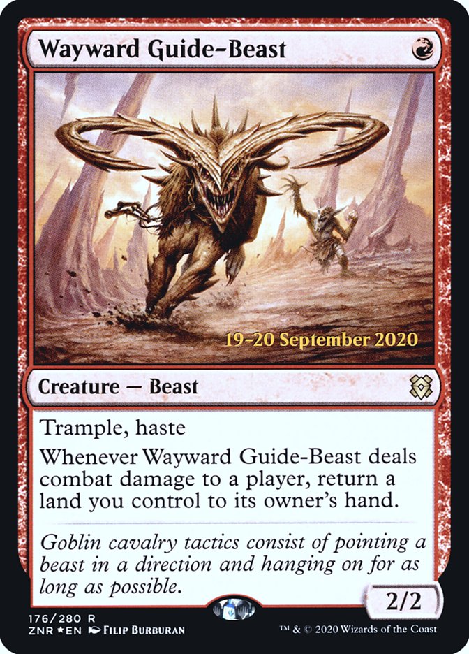 Wayward Guide-Beast [Zendikar Rising Prerelease Promos]