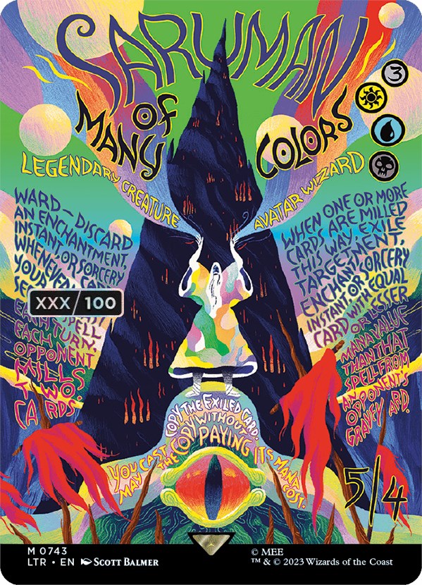 Saruman of Many Colors (Borderless Poster) (Serialized) [The Lord of t
