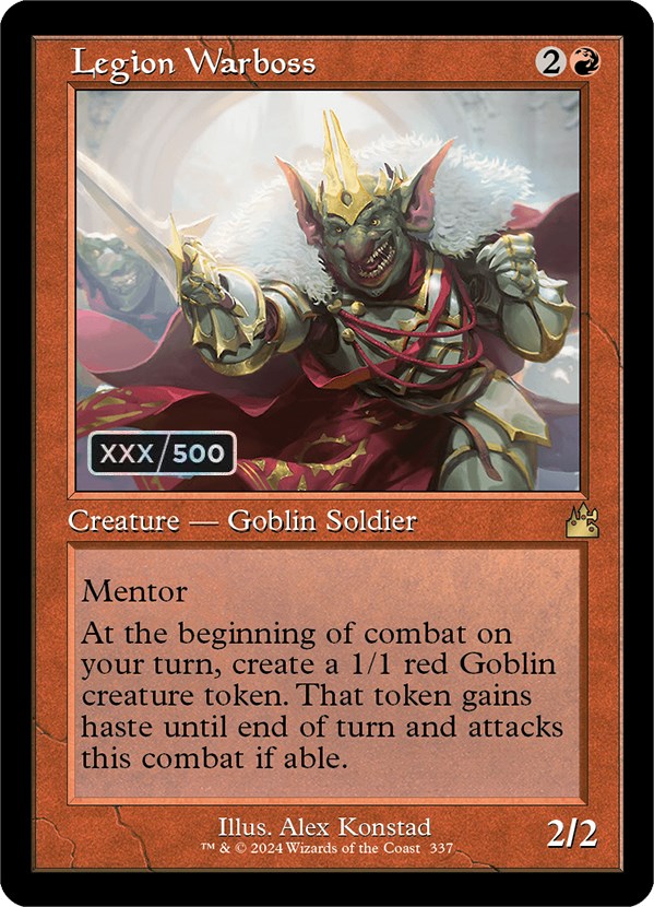 mtg copy card with counters Ilharg, the Raze-Boar (Retro) (Serialized) [Ravnica Remastered] main image 0