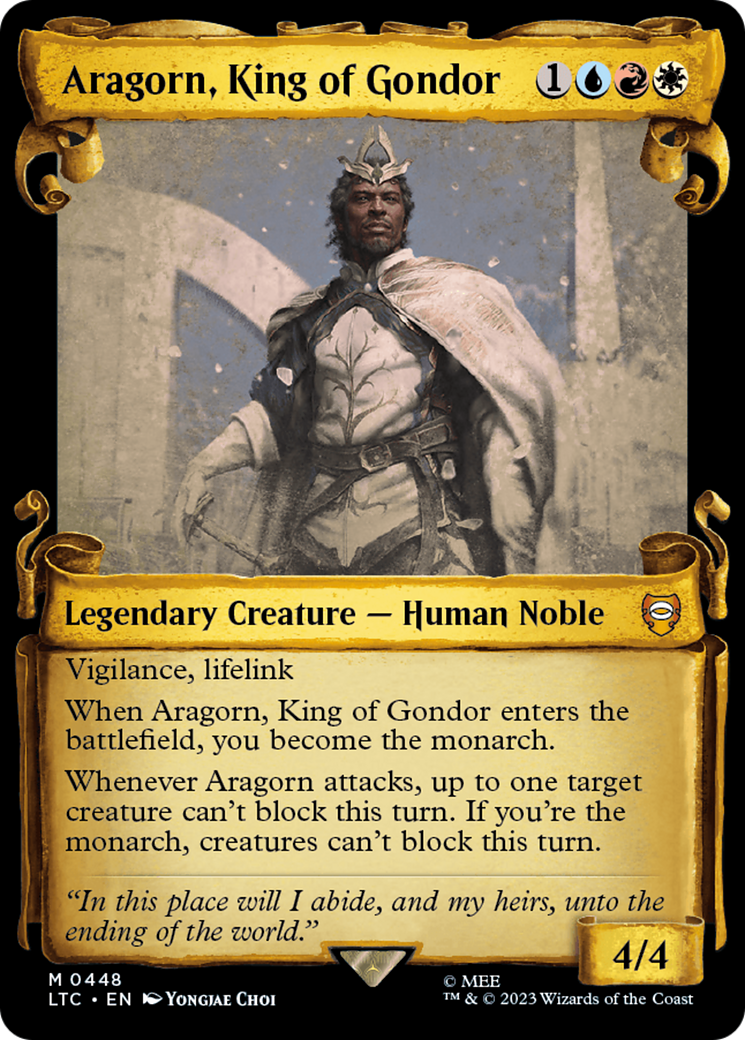 Aragorn, King of Gondor [The Lord of the Rings: Tales of Middle-Earth Commander Showcase Scrolls]